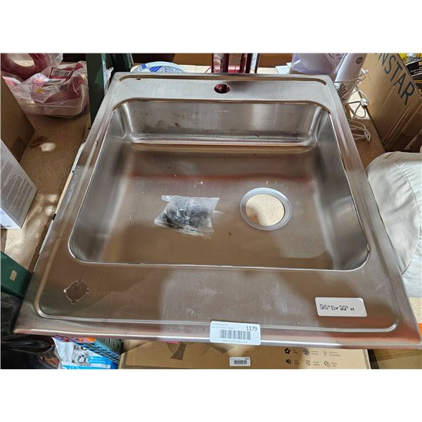 Elkay 25 in. D x 22 in. W Top Mount Stainless Steel Sink