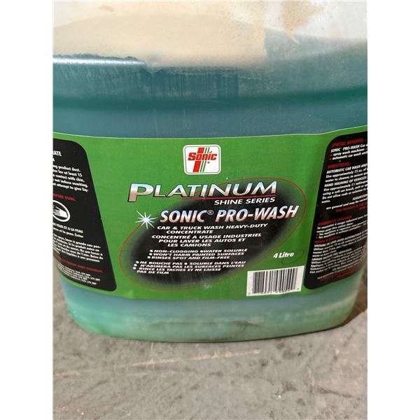 Platinum Shine Series Sonic Pro-Wash 4×4 Liters Heavy-Duty Wash Solution