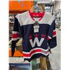 Image 1 : Youth Washington Capitals Alternate NHL Jersey, Size S/M, Navy