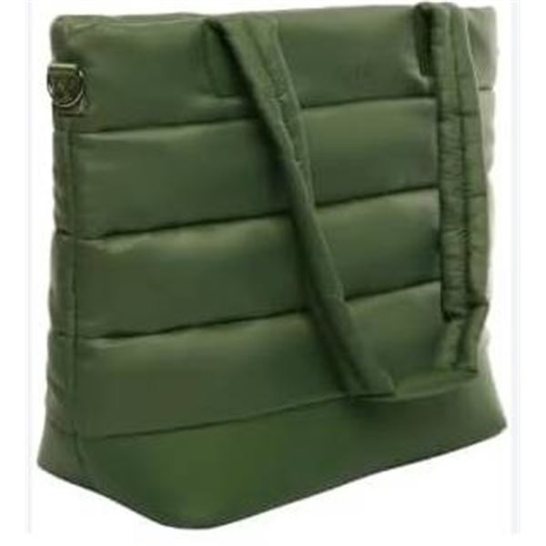 Lole Puffer Tote Bag with Quilted Design – Green