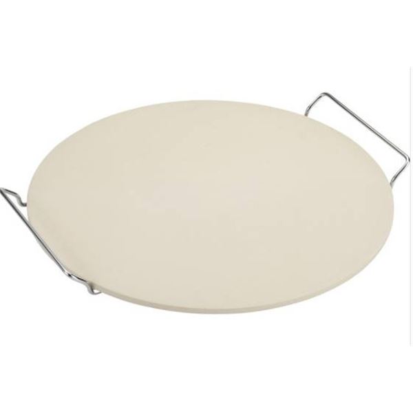 GoodCook 14.75in (37.4cm) Pizza Baking Stone with Serving Rack