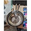 Image 1 : Meyer Stainless Steel Frying Pans, Made in Canada