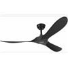 Image 1 : Flush Mount Black Ceiling Fan With Remote