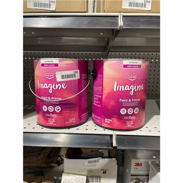 Co-op Imagine Interior Semi-Gloss Paint & Primer 2×3.37 L