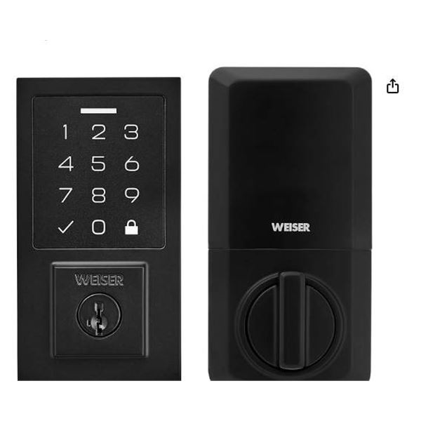 Weiser SmartCode Touchpad Electronic Deadbolt With SmartKey