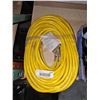Image 1 : Yellow Electrical Extension Cord with 3-Prong Plug, 550 Rating
