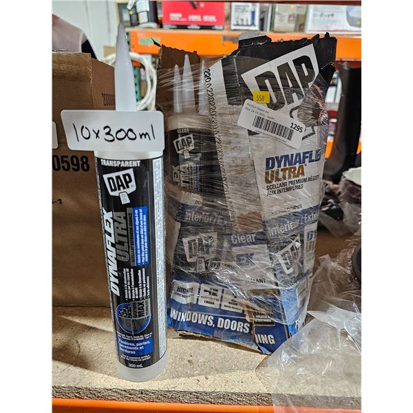 DAP Dynaflex Ultra 300ml Transparent Caulking Tubes – Lot of 10