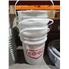 Image 2 : 3 Co-op Plastic Buckets with Measurement Markings
