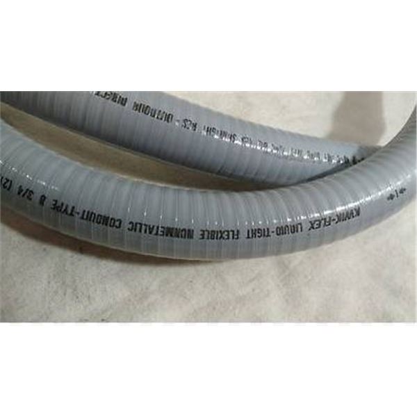 Kwikflex Liquidtight Flexible NM Conduit Type B Grey 3/4 In. x 100 Ft