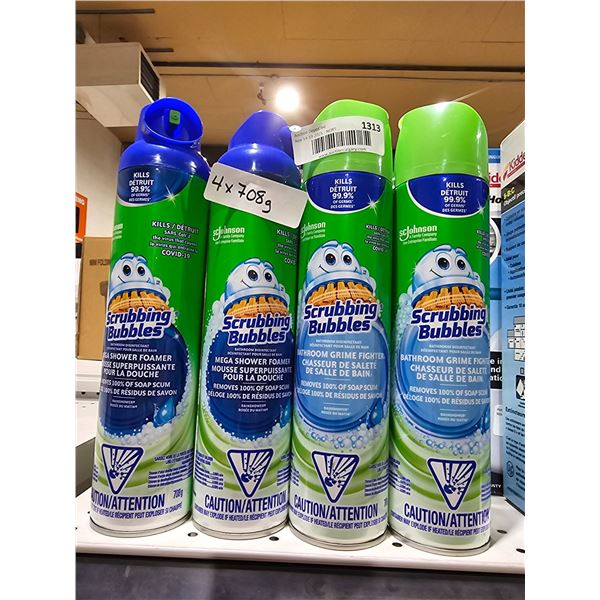 Scrubbing Bubbles Foaming Bathroom Cleaner, Lot of Four, 708g Each