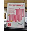 Image 2 : Tupperware Heritage Pitcher and Tumbler Set with Lids, 3.8L Pink