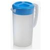 Image 1 : Arrow 2.1L/2.25 QT Plastic Pitcher With Blue Lid – Lot of 4