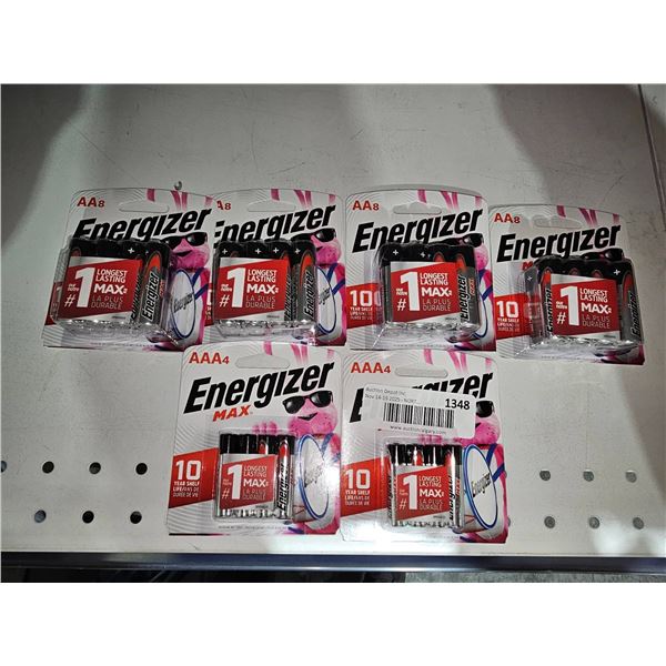 Energizer Max Alkaline Batteries AAA & AA