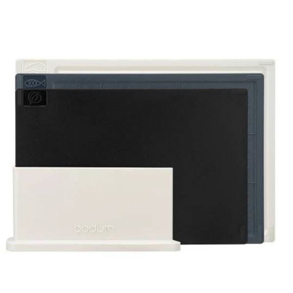 Bodum Set of 3 Cutting Boards With Holder