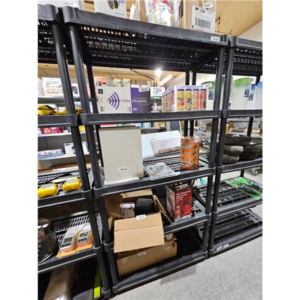 Ramtuff 5-Level Resin Shelving Unit with 600 lb Capacity – Assembled