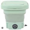 Image 1 : Mini Folding Washing Machine with Collapsible Design – Green