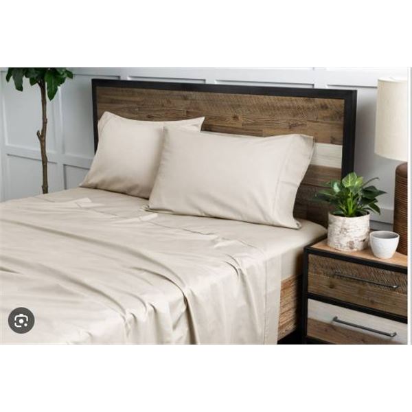 Comfy Bamboo World 8800 Gold Series Queen Sheet Set – Beige