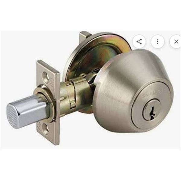 Weiser Safe Lock Single Cylinder Deadbolts – Lot of 2