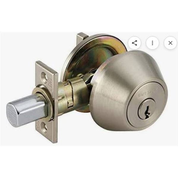 Weiser Safe Lock Single Cylinder Deadbolts – Lot of 2