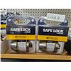 Image 2 : Weiser Safe Lock Single Cylinder Deadbolts – Lot of 2