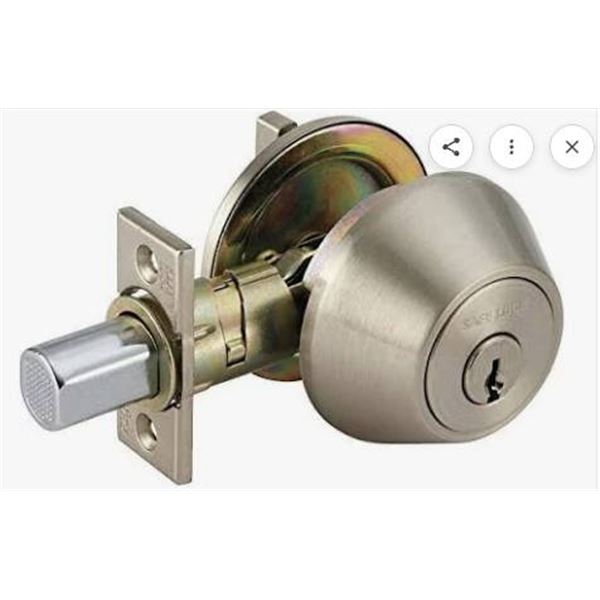 Weiser Safe Lock Single Cylinder Deadbolts – Lot of 2