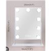 Image 1 : Leishe Vanity Mirror with 90-Degree Rotation, White