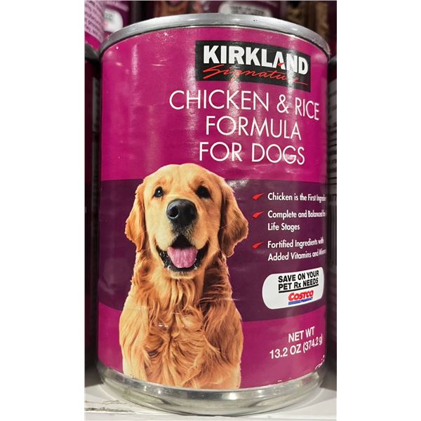 Kirkland Chicken and Rice Formula for Dogs, 19 x 374g Cans