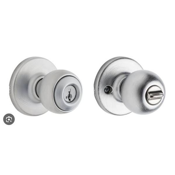 3 Weiser Safe Lock Keyed Entry Door Knobs