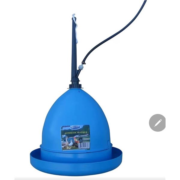 AM-Tuff Automatic Poultry Waterer with High Pressure 20-50 PSI Compatibility