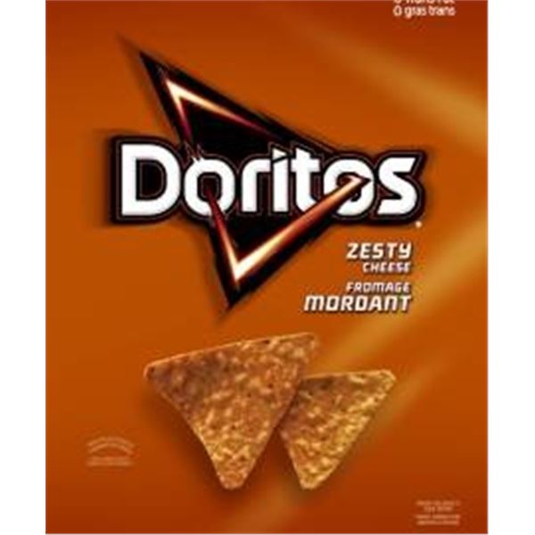 Doritos Zesty Cheese and Sweet Chili Heat Tortilla Chips, 23 x 70g Packets