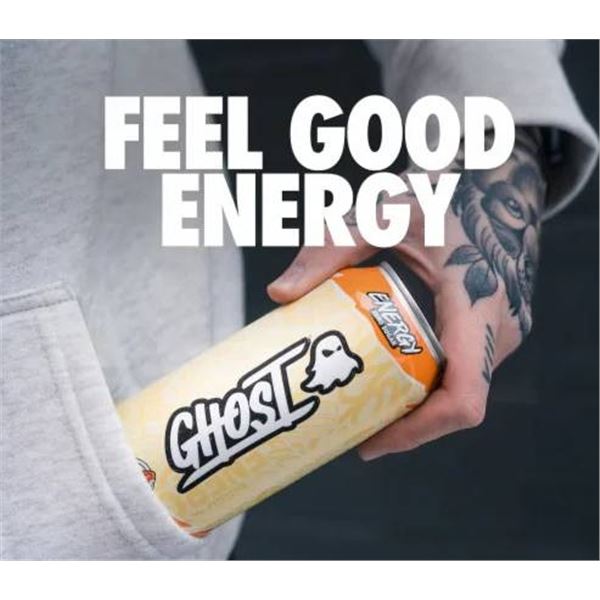 Ghost Energy Drink Cans, Orange Cream 11 x473ml
