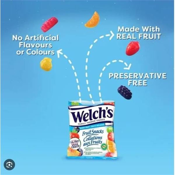 Welch’s Mixed Fruit Snacks – 12x140g