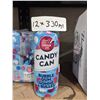 Image 2 : Candy Can Bubble Gum 330ml Sparkling Drink – 12 Pack