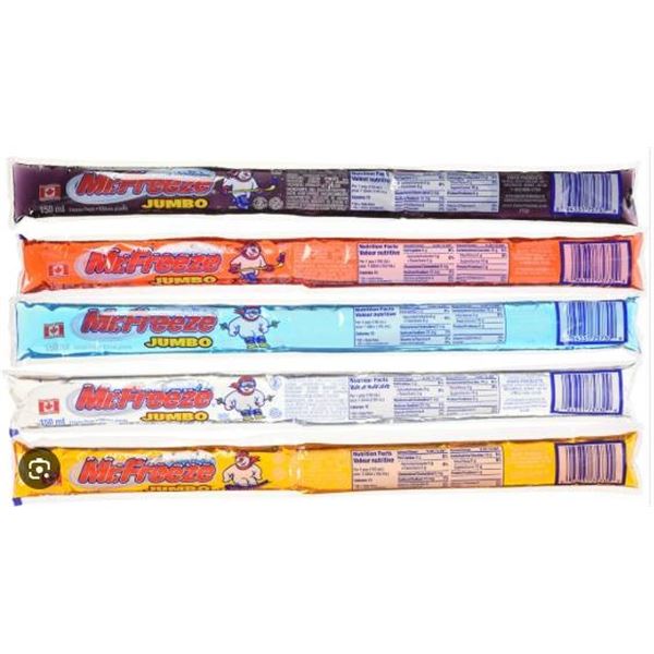 Mr. Freeze Jumbo Freezies 80 x 150 ml Pack