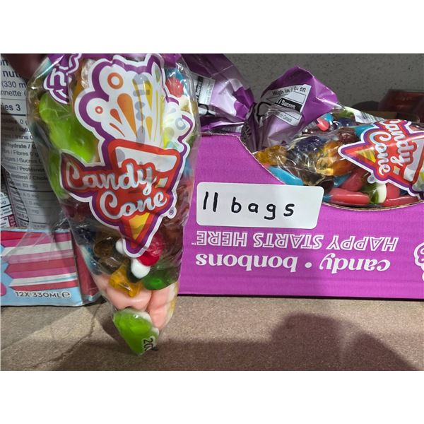 Candy Cone Bags Containing Assorted Candies 11x200g