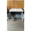 Image 3 : 36″ Two-Door Gray Vanity with Integrated Sink Basin