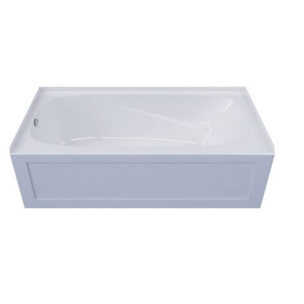 Mirolin Phoenix 60 x 30-in White Acrylic Skirted Bathtub