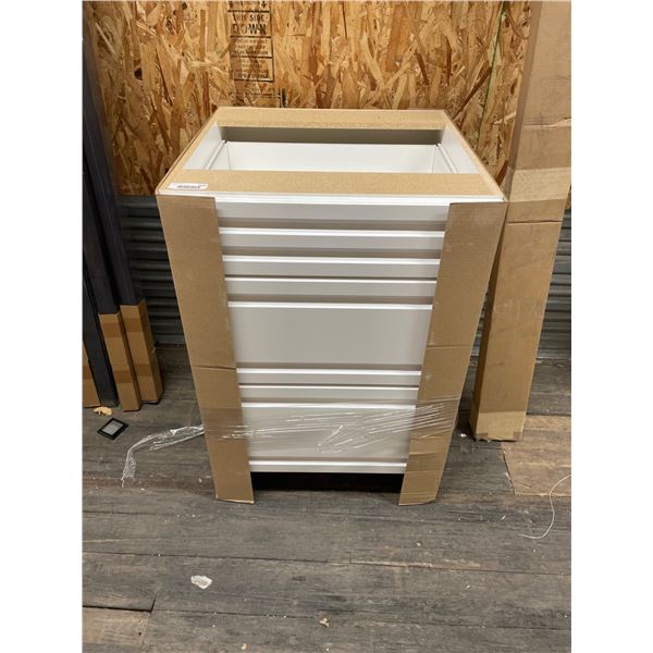 24″W x 32″H White 3 Drawer Cabinet