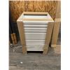 Image 1 : 24″W x 32″H White 3 Drawer Cabinet