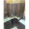 Image 2 : Dark Wood 6 Piece Kitchen Cabinet Set