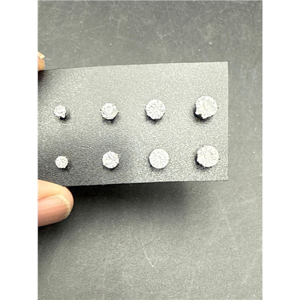 Wholesale Lot of 4 pair Solitaire Stud Earrings 1.0-.25 carat