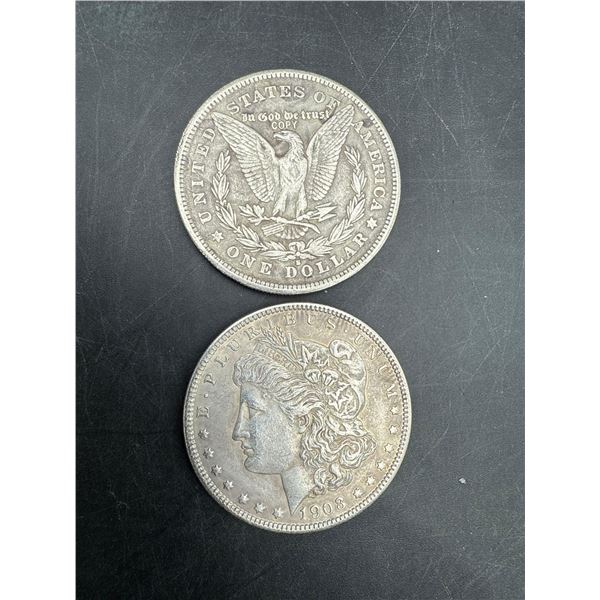 Lot of 2 - 1903 USA Morgan Dollar Replica Coins