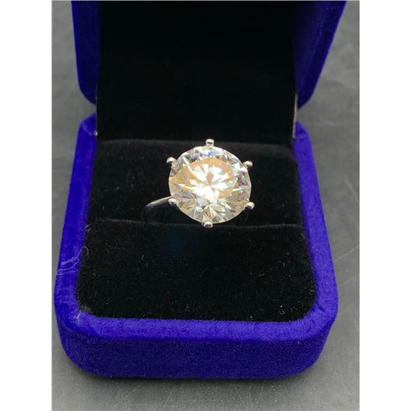 $4800 APPRAISED 10.0 CARAT BRILLIANT CUT SOLITAIRE RING