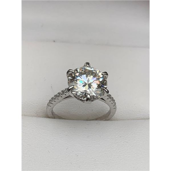 $3145 APPRAISED 5.0 CARAT .925 SILVER RING