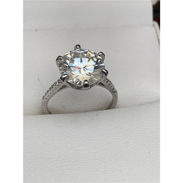$3100 APPRAISED 5.0 CARAT SOLITAIRE BRILLIANT CUT RING