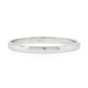Image 5 : 14K White Gold 1.9mm Domed Polished Plain w/ Notch Stackable Wedding Band Ring