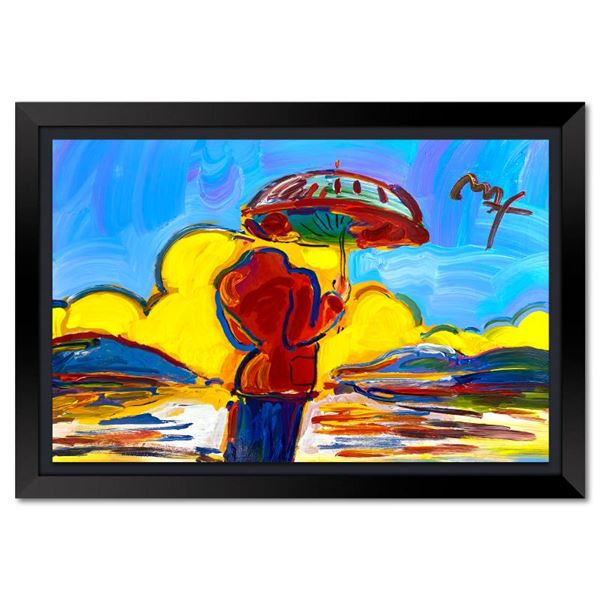 Umbrella Man at Sea by Peter Max