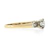 Image 5 : Antique Edwardian 14K TT Gold 0.53 ctw Cushion Peruzzi Cut Diamond Engagement Ri