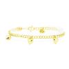 Heart Charm Bracelet - 22KT Yellow Gold