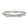 Image 4 : Antique Platinum 2.2mm Milgrain & Textured Work Eternity Stackable Band Ring